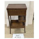 Antique Wicker Sewing Table
