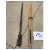 Wooden Ski & Wooden Tool