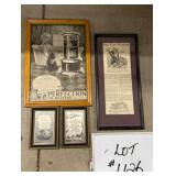 (4) Framed Advertising