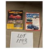 (1) American Cars (1) Imported Cars Books
