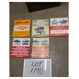 (5) Vintage Car Spotters Guides