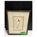 Framed Print - 'Loon Dancing' - Clemence Wescoupe