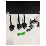 (4) Cast Iron Hooks