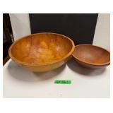 (2) Wooden Bowls - ' Baribo-Maid'  Canada