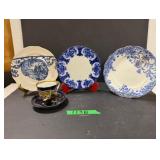 Flow Blue & Transferwae Plates, ColbaltBlue TeaCup