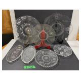 Cornflower Crystal Plate Lot