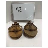 (2) Smarts Brockville Wooden Pulleys - 6' Diam.
