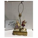 Vintage Porcelain Figural Table Lamp