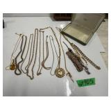 (10) Costume Jewelry Necklaces (3) Bracelets