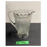 Early American Pattern Glass Pitcher