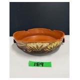 Roseville Pottery Console Bowl - 'Freesia' Pattern