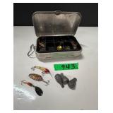 Umco Compact Aluminium Tackle Box, Lures,Sinkers