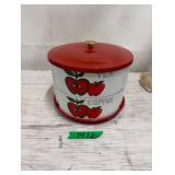 Retro 'Apple' Pattern Revolving Canister Set