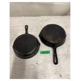 (2) Cast Iron Pans - GSW & Lodge