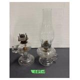 (2) Finger Oil Lamps