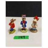 (3) Royal Doulton Bunnykins Figurines