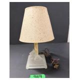 Frosted Glass Scotty Dog Lamp