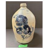 Stoneware #3 Cobalt Blue Floral Jug
