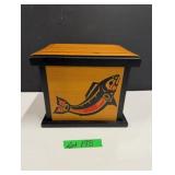 Haida Wooden Box By Clarence Wells