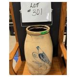 Flack&VanArsdale CornwallOnt. BlueDecorated Crock