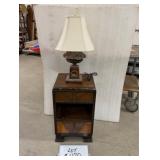 Art Deco Night Stand & Lamp