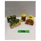 (2) Sets - John Deere Salt & Pepper
