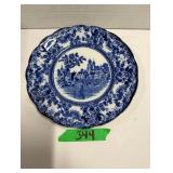 Flow Blue Plate - Colonial Pottery