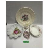 Assorted Glassware-Coalport,Lord Nelson,Spode,