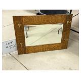 Oak Bevelled Hall Mirror