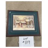 Framed Trisha Romance Print - 'The Museum'