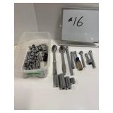 Assorted Sockets, Extensions, & Ratchets