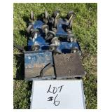 (6) 7' x 7' Snowmobile Dollys