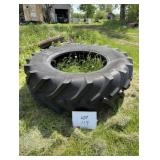 (1) Used 20.8 R38 Tractor Tire