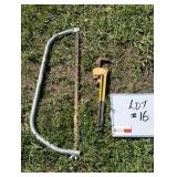 18' Pipe Wrench & Saw