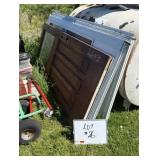 (2) Used Aluminium ScreenDoors (1) Used CedarDoor