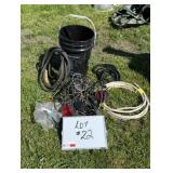 Misc. Lot-Used Trailer Lights,Ext Cord,CopperWire