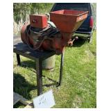 Woods Elec. Grain Grinder  On 21' x 48' Stand