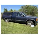 1993 GMC Sierra SL 4 x 4 Truck With Cap - AS IS