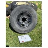 (1) Used Firestone LT245/75 R16 Tire On 8 BoltRim