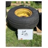 (1) Used 11L-14 Tire On 6 Bolt Rim