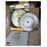 (2) DeWalt Saw Blades