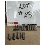 (14) Snap-On 1/4' Drive Deep Sockets