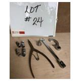 (8) Snap-On Pieces - Ring Plyers, Swivel Sockets