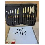 Chestnut Tools Palette Knives In Case