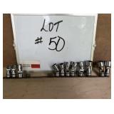 (11) Snap-On 3/8' Drive Swivel Sockets