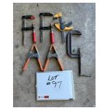 (6) Assorted Clamps