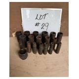 (19) Snap-On Impact Sockets - 1/2' Drive
