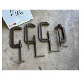 (4) 'Mastercraft' 'C' Clamps