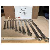 (10) Snap-On Metric Open Box End Wrenches