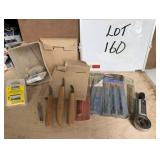 (3) German Carving Knives,Nut Splitter,Saw Blades